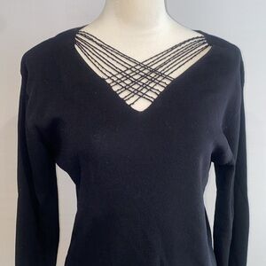 Style America Black Knit Top